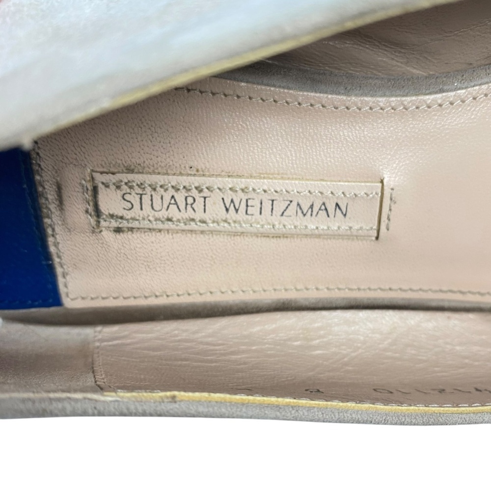 Stuart Weitzman Slipknot suede loafers in Tan Size 8 - Picture 5 of 13